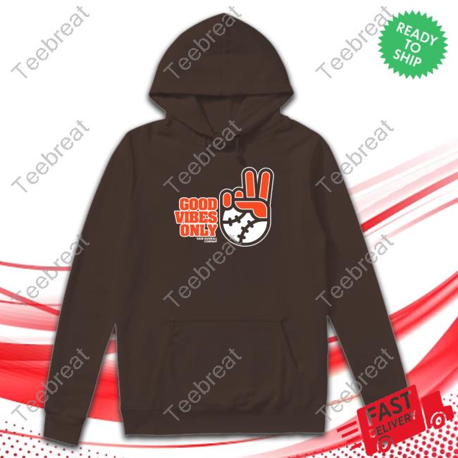 Official SFGiants Good Vibes Only Rake Baseball Company Shirt