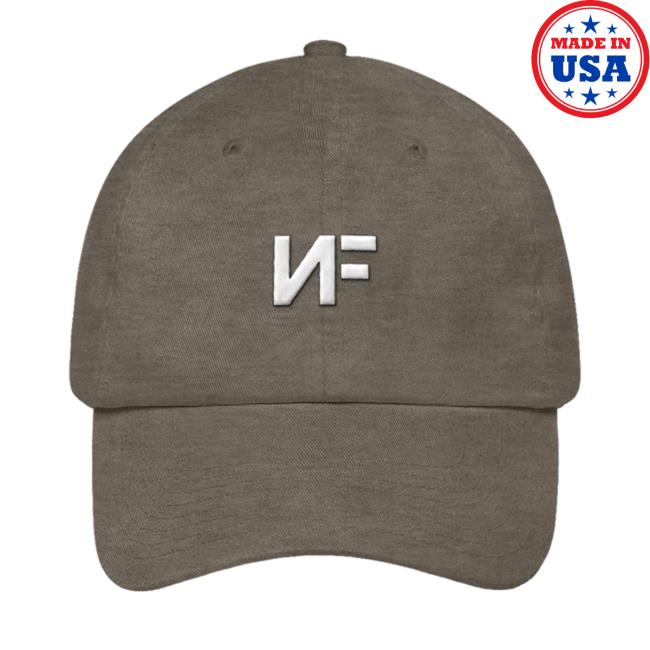 Official Nfrealmusic Merch Brown "NF" Dad Dad Hat