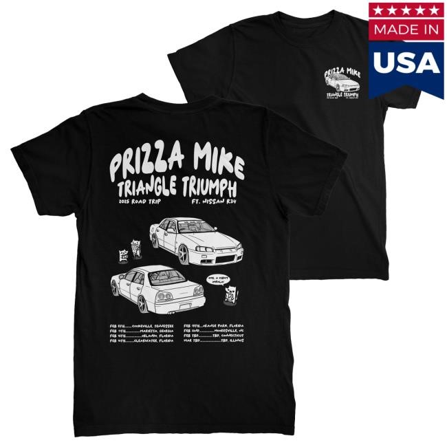 Official PrizzaMike Merch Triangle Triumph Tour Tee