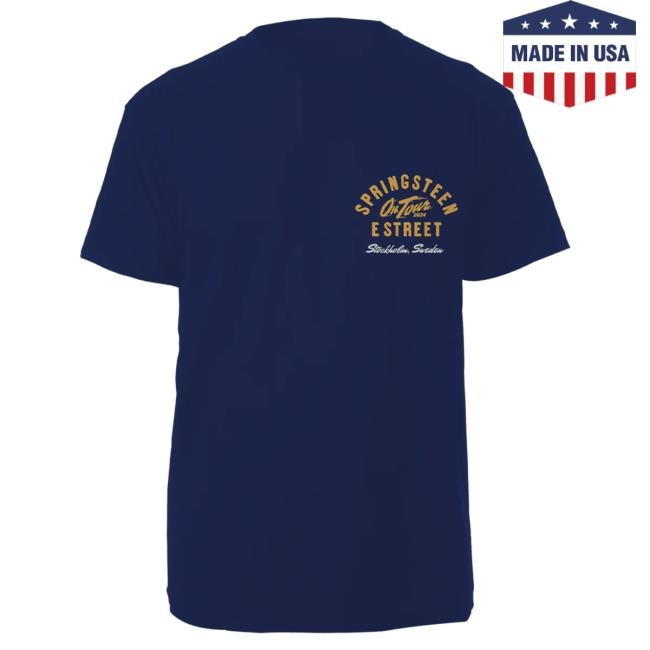 Officia Bruce Springsteen Merch Store Springsteen & The E-Street Band Stockholm 2024 Limited Edition Tour Tees