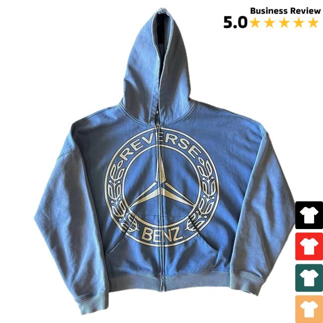 Reverse Benz Zip Sweatshirts