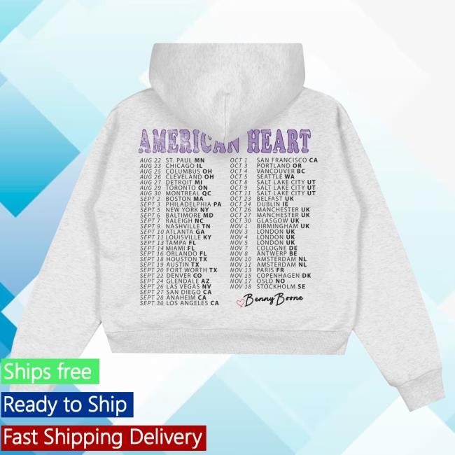 Official Benson Boone Store Ice Cream Zip Popover Hoodie BensonBoone