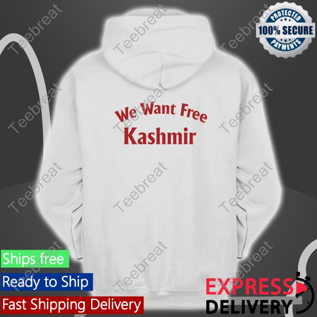 Anas Kashmiri We Want Free Kashmir Tee Shirt