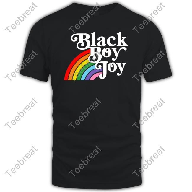 Black Boy Joy Rainbow T Shirts