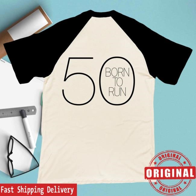 Official Bruce Springsteen Merch Store Born To Run 50th Anniversary Raglan Shirt Springsteen