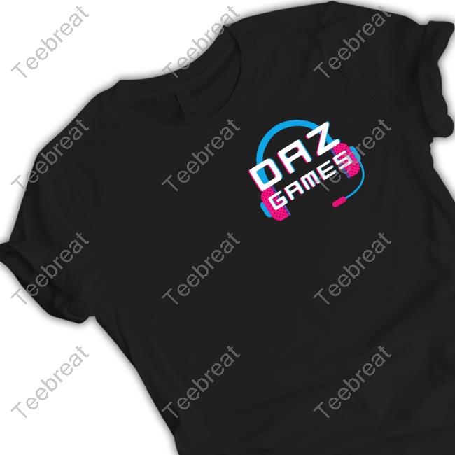 Daz Black Merch Daz Games Headset Black Tee Shirt Dazblackshop