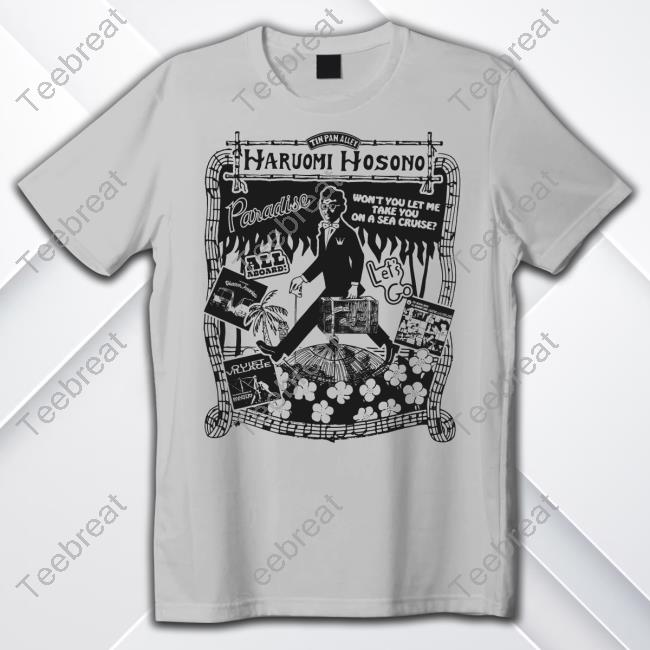 Official Favorite Vegetable Shop Paradise Haruomi Hosono Tee Shirt Official Favorite Vegetable Paradise Haruomi Hosono Long Sleeve Tee