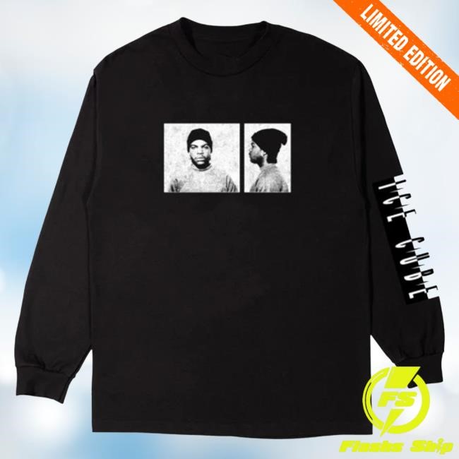 Ice Cube Mug Shot Black LS Tee