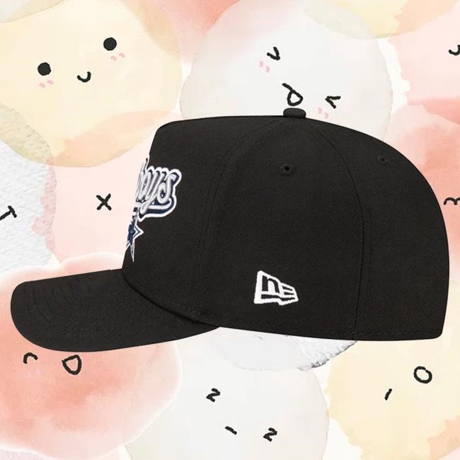 Official Born X Raised Apparel Born X Raised + Cowboys Pro Script A-Frame Snapback Hat: Black NFL 2025 Kickoff
