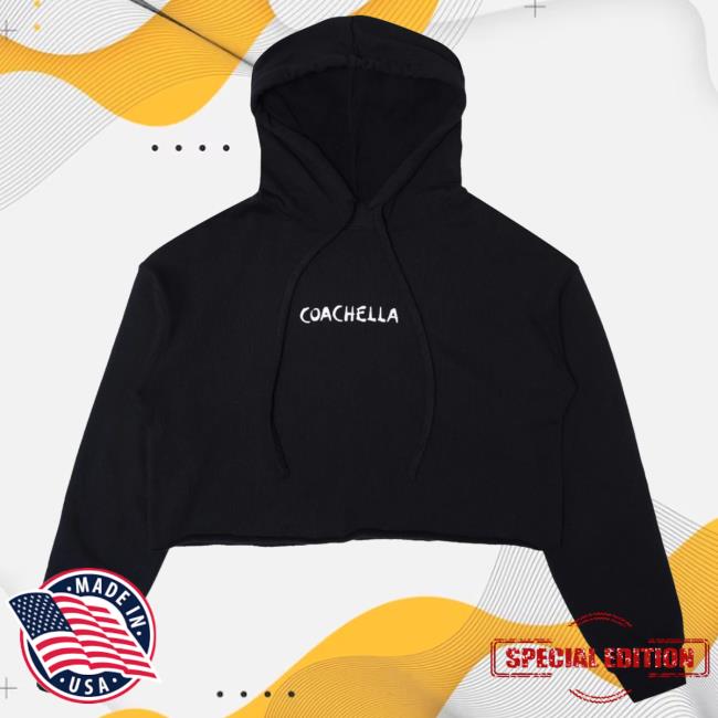Official Coachella Merch Store Shop Yuma Crop Hoodie