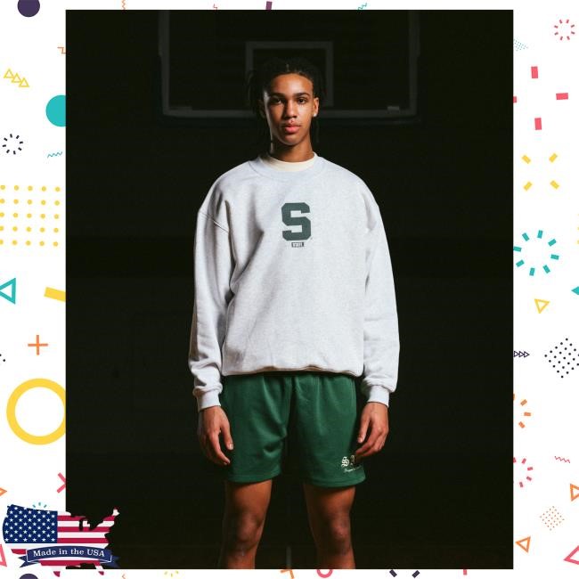 Spartan Fan Energy MSU Court Gladiator Green Hoodie Sana Detroit