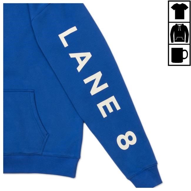 Lane 8 Cobalt Hoodie Sweatshirt Lane 8 Merch