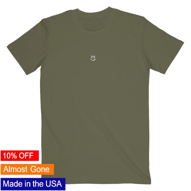 Official Louis Tomlinson Olive Reflection Smiley Shirts