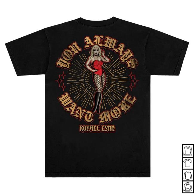 Royale Lynn Pin Up Top Shirt (Black) Royale Lynn Official Merch