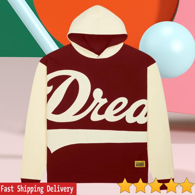 Official Dreamville Merch The Classic Varsity Shirts Maroon/Cream Dreamville Records