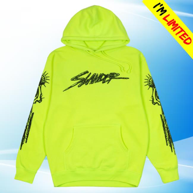 Slander Merch Neon Mechanical Hooded Sweatshirt