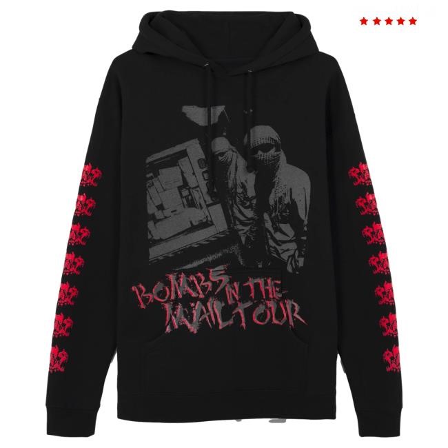 Official City Morgue Merch Revenge X City Morgue Bombs In The Mail Tour Crew neck City Morgue Clothing