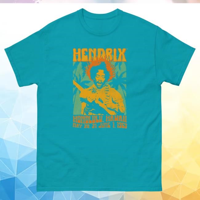 Official Jimi Hendrix Shop Honolulu New Shirt Authentic Hendrix