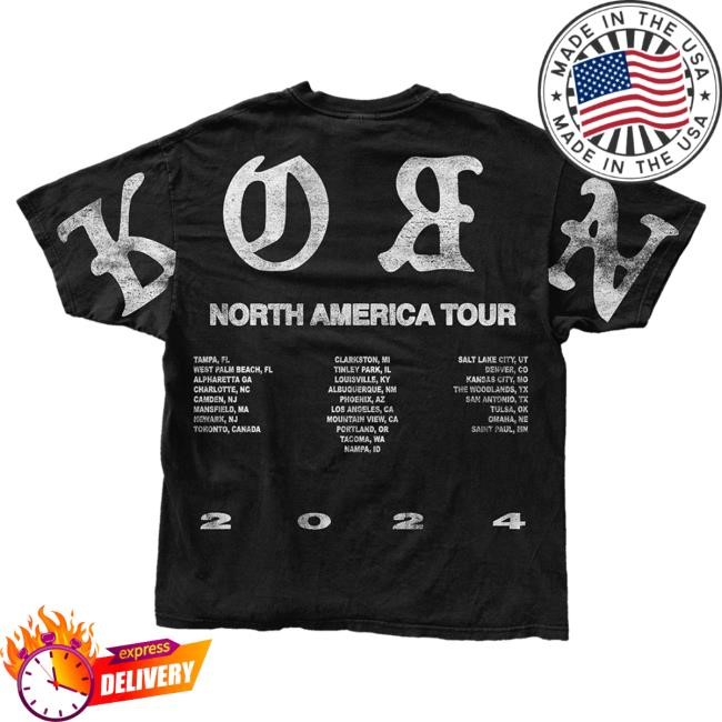 Official Korn Merch Store Korn Old English North America Tour Shirts Korn Clothing Shop Kornwebstore