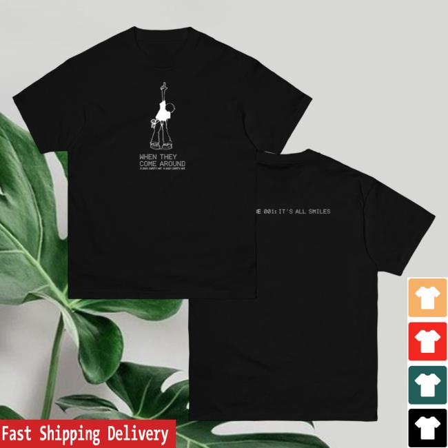Official Dirty Hit Store When They Come Around Rare No Rome - 001: It's All Smiles Tee Shirt Dirtyhit