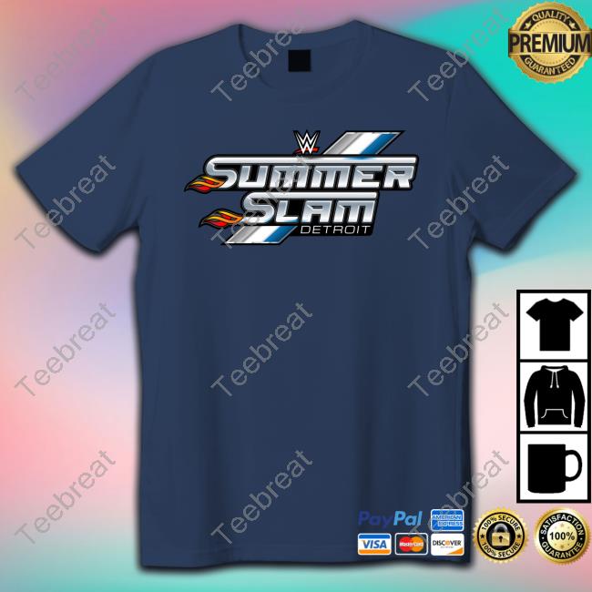 Official WWE SummerSlam Detroit Tee Shirt