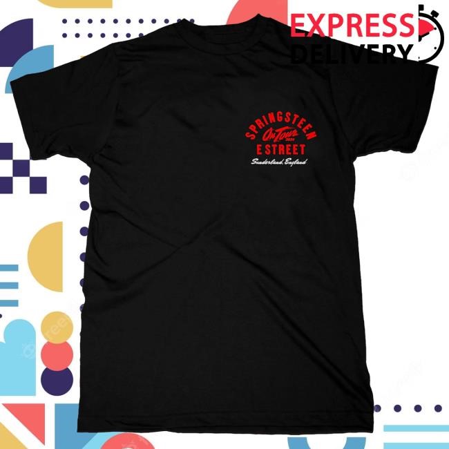 Officia Bruce Springsteen Merch Store Springsteen & The E-Street Band Sunderland 2024 Limited Edition Tour Shirt 2024