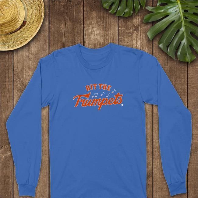 Breakingt Merch Hit The Trumpets Hooded Sweatshirt Blue