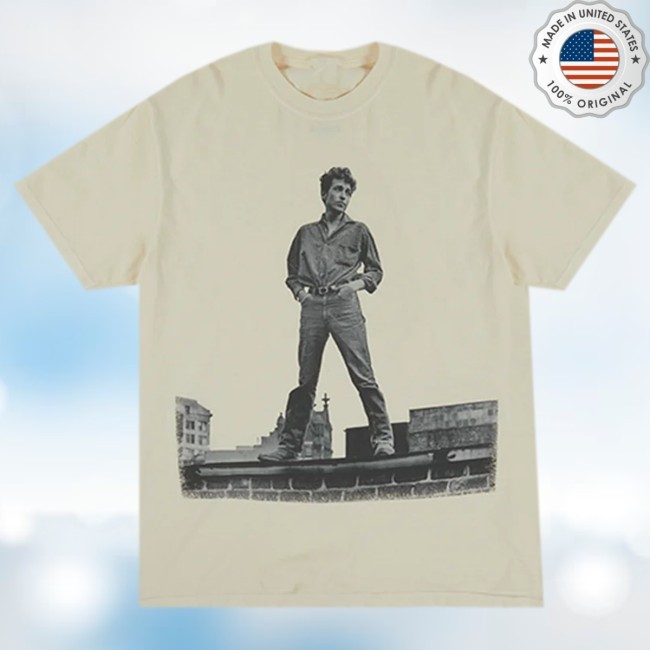 Bob Dylan Store Rooftop Photo New T-Shirt