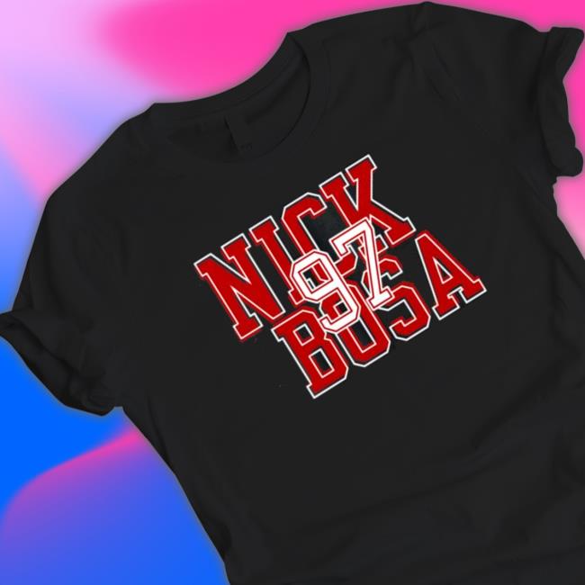 The 49Ers Team Nick Bosa 97 Long Sleeve Shirt