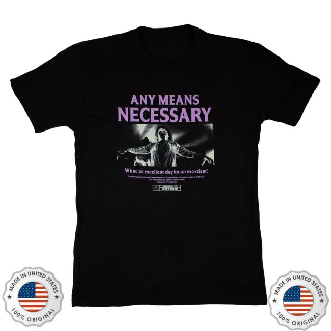 Official Any Means Necessary Clothing Exorcist T-Shirt Black