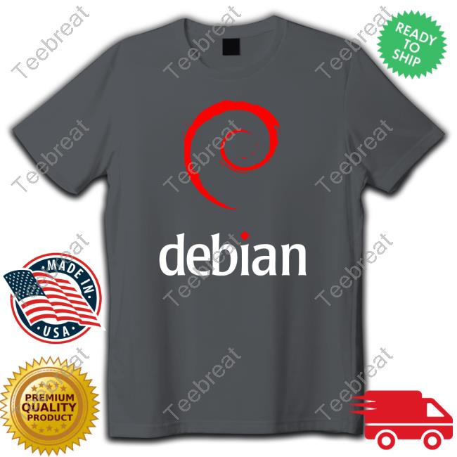 Debian Gnu Linux Logo Long Sleeve Tee