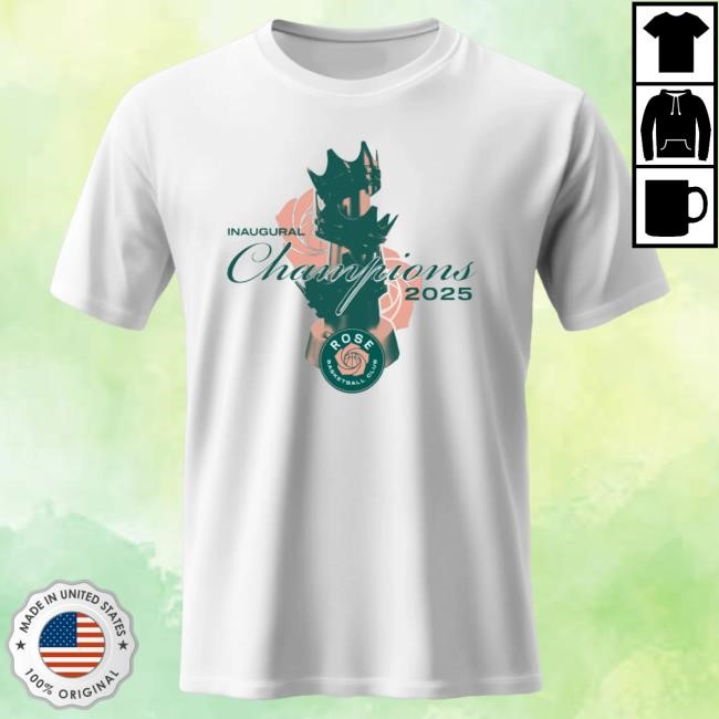 Official Unrivaled Basketball Rose Championship Lifestyle White Tee