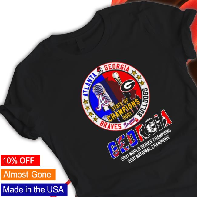 Georgia City Skyline, Georgia Bulldogs And Atlanta Braves Champions 2022 Long Sleeve Shirt