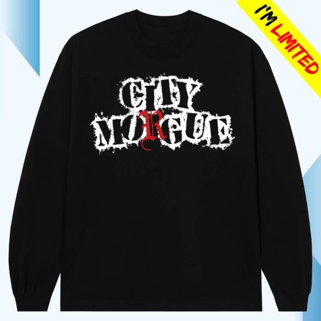 Official City Morgue Merch Revenge X City Morgue War Skull Long Sleeve Shirt 2024 Black City Morgue Clothing