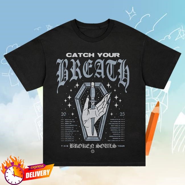 Catch Your Breath The Broken Souls Tour 2025 Tees (Black)