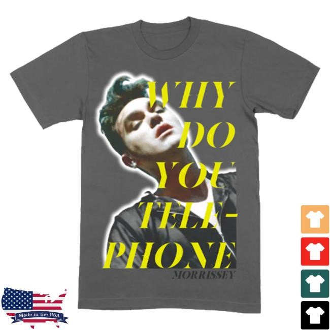 Mporium Telephone Tshirt - Charcoal Official Morrissey Merch Store Shop