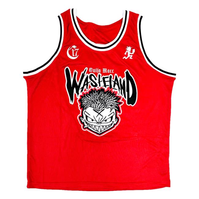 Official Chapter 17 Records Ouija Macc Merch Shop Ouija Macc Basketball Jersey - Wasteland Tee