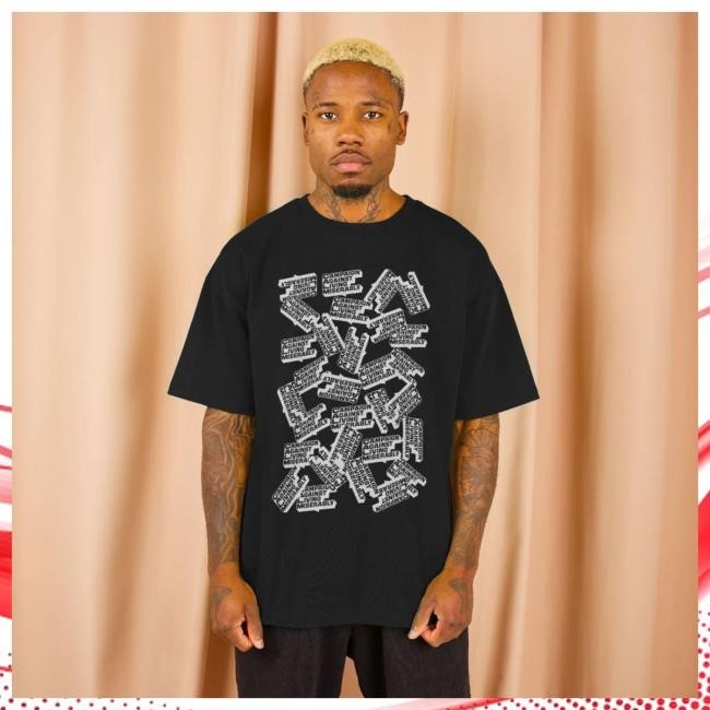 The Calm Zone Logo Jumble – Oversized fit – Black Tshirt