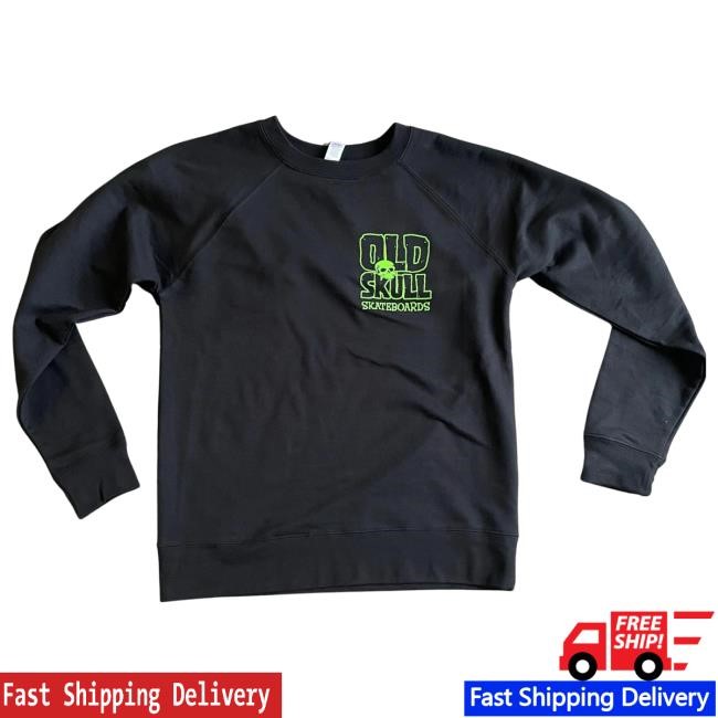 Old Skull Skateboards Logo Lightweight Crew Skate Brand Hot Fan Season Us