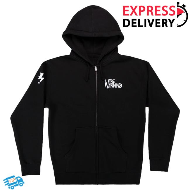 Official The Warning Merchandise Logo Lightning Zip Up Sweatshirts