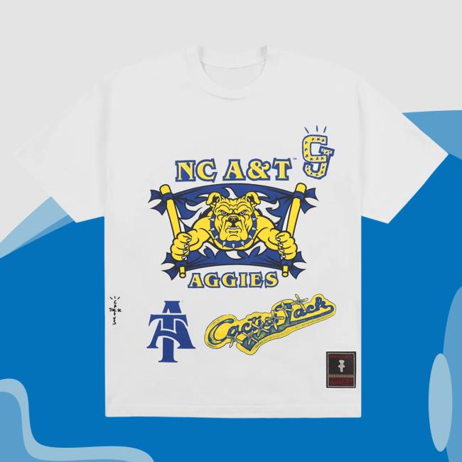 Official Travis Scott Utopia Merch Store CJ X M&N X NC A&T UNIVERSITY HANDDRAWN Shirt 2024 Travis Scott Apparel Clothing TravisScott