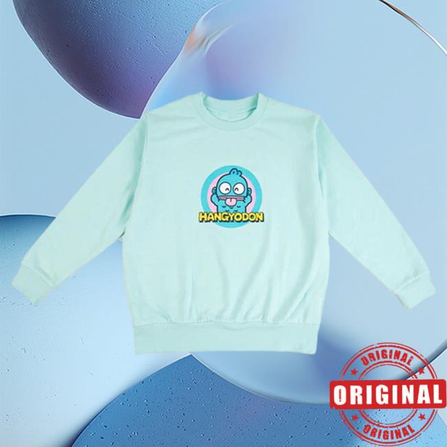 Official Sanrio Apparel Clothing Merch Store Shop Hangyodon Circle Sweatshirts