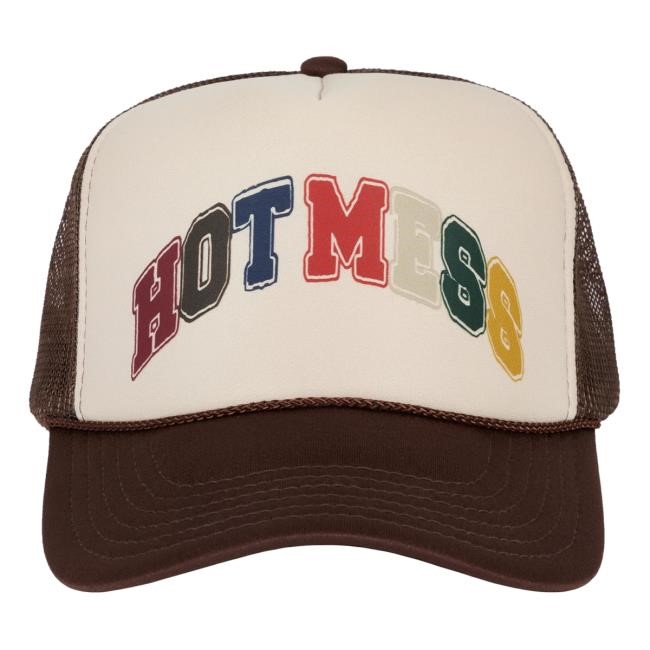 Hot Mess Varsity Trucker Hat – Unwell Shop | Call Her Daddy