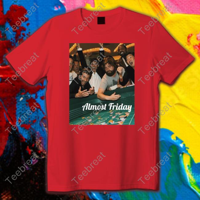 Friday Beers Merch Almost Friday Gambling Tee