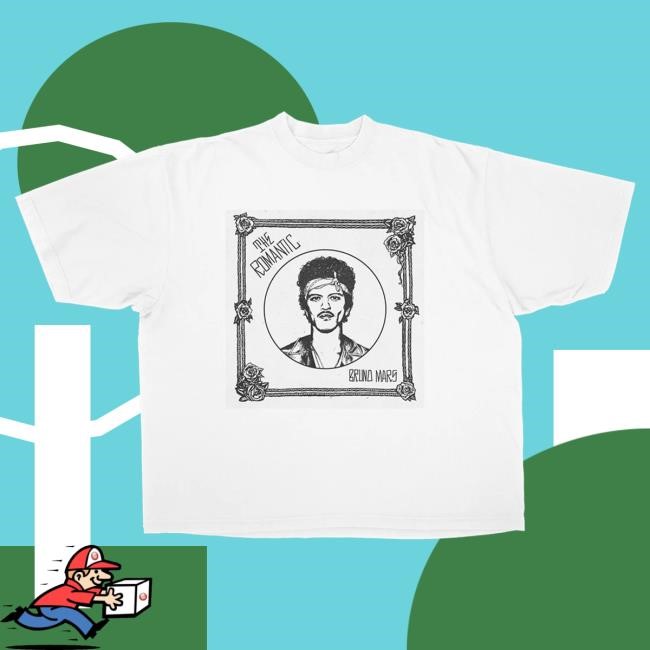 Bruno Mars Official The Romantic Tee - White Artwork