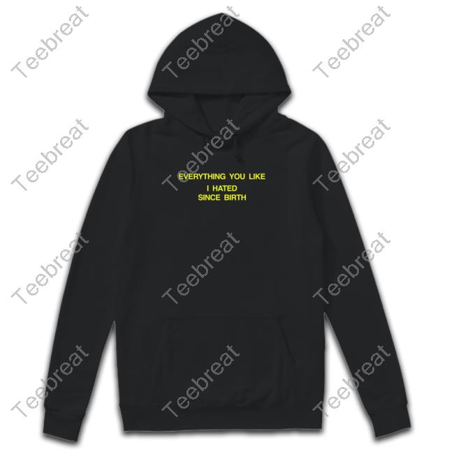 Shtreetwear Everything You Like I Hated Since Birth Shirt
