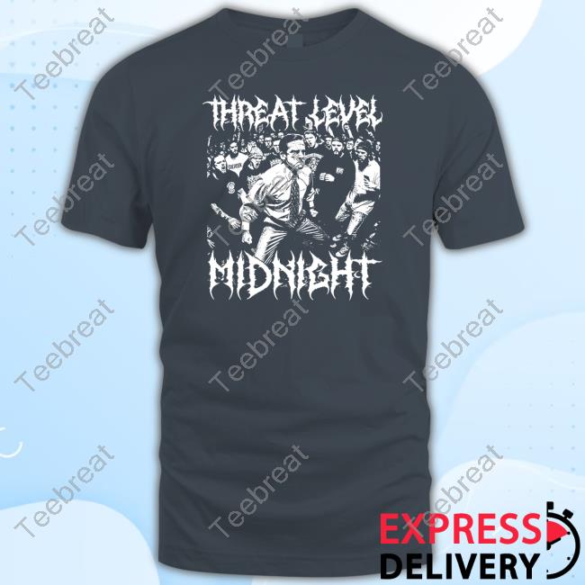 Official Shitheadsteve Threat Level Midnight Shirt Official Threat Level Midnight Cap