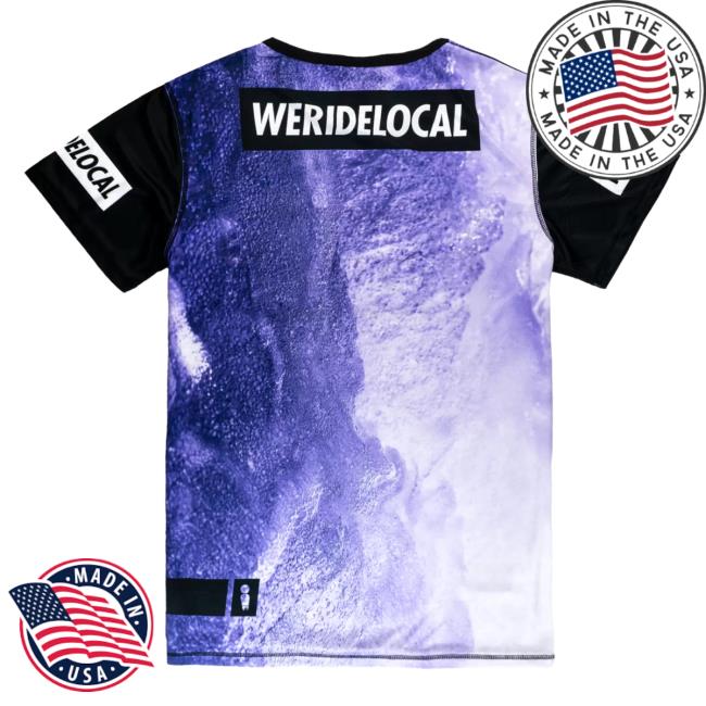 Official We Ride Local Chaser Purple Rash Vest T-Shirt