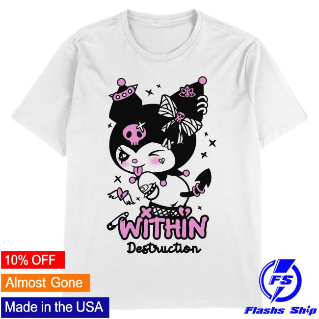 Official Merch Now Within Destruction Devil Kitty White Top Shirt MerchNow