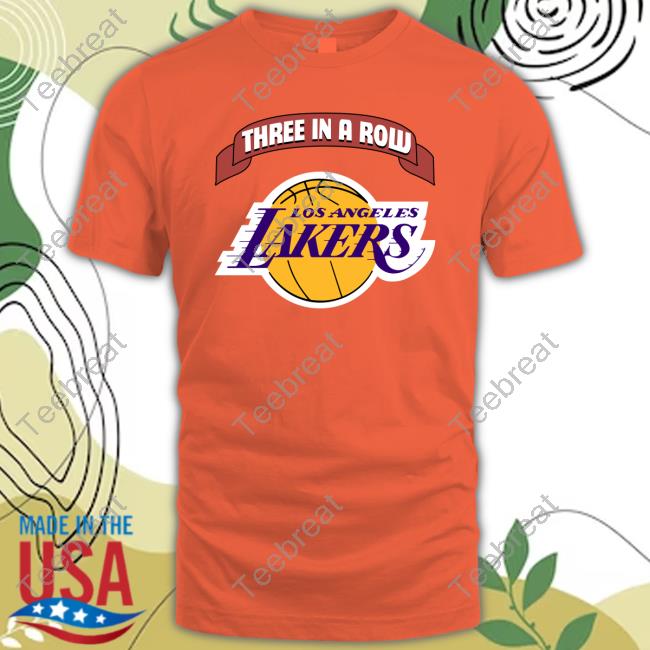 Three In A Row Los Angeles Lakers Shirt